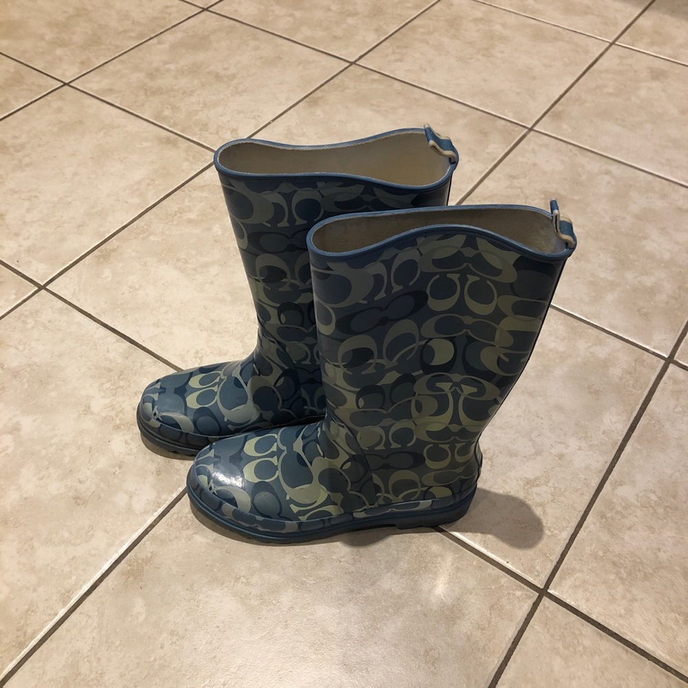 Coach Rain Boots Size 9